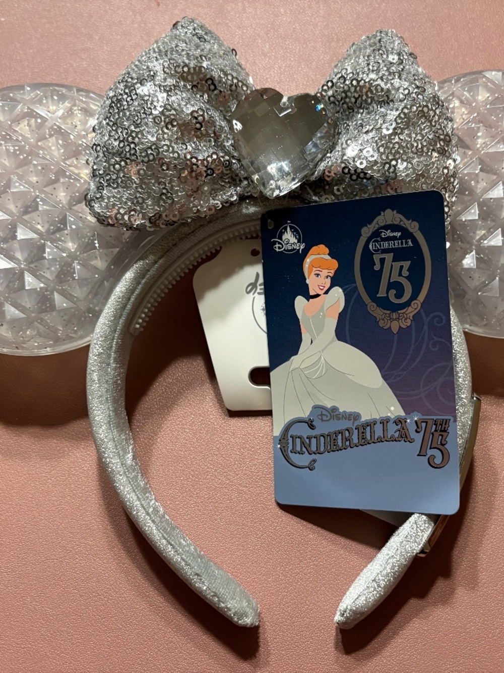 Cinderella “75th” ears. New with Tags